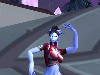 Draenei Female sexy dance (World of Warcraft)