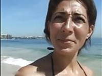 Fucking hard brazilian MILF I picked up on the beach