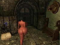 BLACK HAIR SLUT FORCEFULLY FUCKED BY GUARDS IN SKYRIM