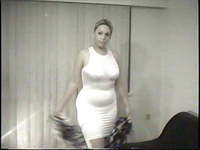 $10 street hooker denise braless pregnant in sheer for work