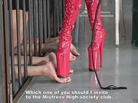 Japanese Femdom Kira High Heels Boots Trample and Whipping