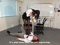 Japanese Femdom Hard Facesittng and Trampling