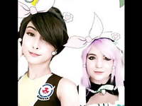 Sinastri and bunbun cosplay cute loop