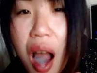 Asian handjob,blowjob and swallow..