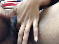 Indian girl fingering and moaning