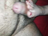 feet cum masturbation and my wife