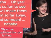 Emma Watson jokes fake casting