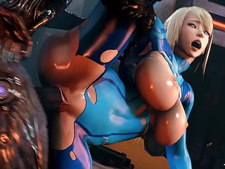 mutant fucking samus with a monster cock