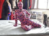 ZENTAI & femdom Dog Forced Excited 