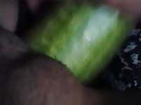 Pinay girlfriend use cucumber to tease me 