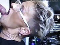 sachsen lady blonde mature cum face